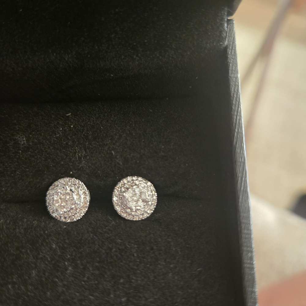 Elegant White Gold 1/2 CTW Diamond Stud Earrings